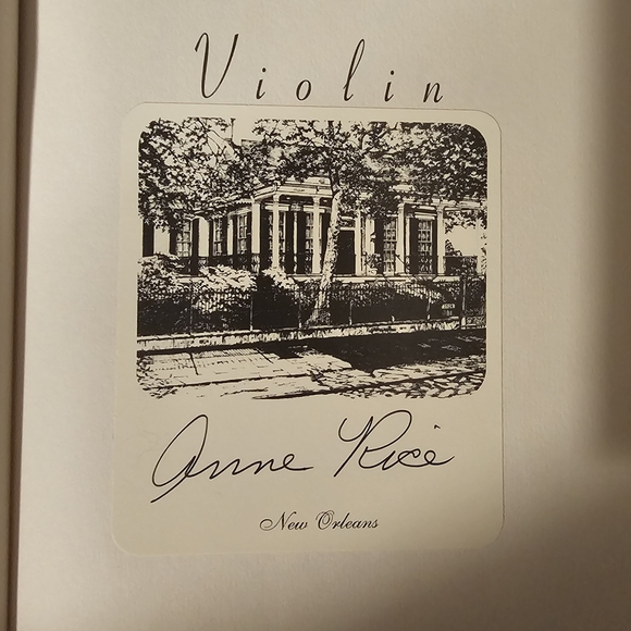 Violin by Anne Rice Signed First Edition Hardcover Good Condition See Pics - Picture 5 of 7